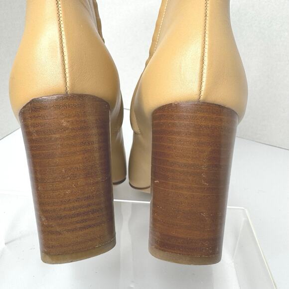 Gabriela Hearst Rio Tan Leather Ankle Boots Women’s Size 37 - Picture 8 of 9